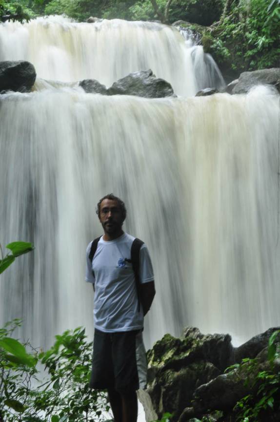 Visitando as cataratas de Hueque, na Sierra de San Luis, região de Coro, no noroeste da Venezuela